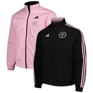 Adidas Jacket Men's M Pink Black Inter Miami CF Reversible Anthem HU0061 Soccer